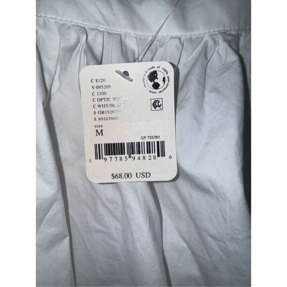 Free People Gaia Cotton Poplin Miniskirt Sz M White - Picture 5 of 9